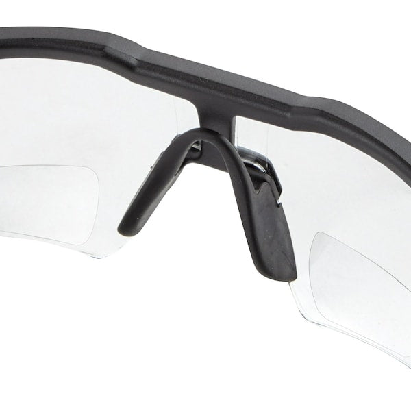 Safety Glasses - +1.00 Magnified Clear Anti-Scratch Lenses (Polybag), Clear Polycarbonate Lens