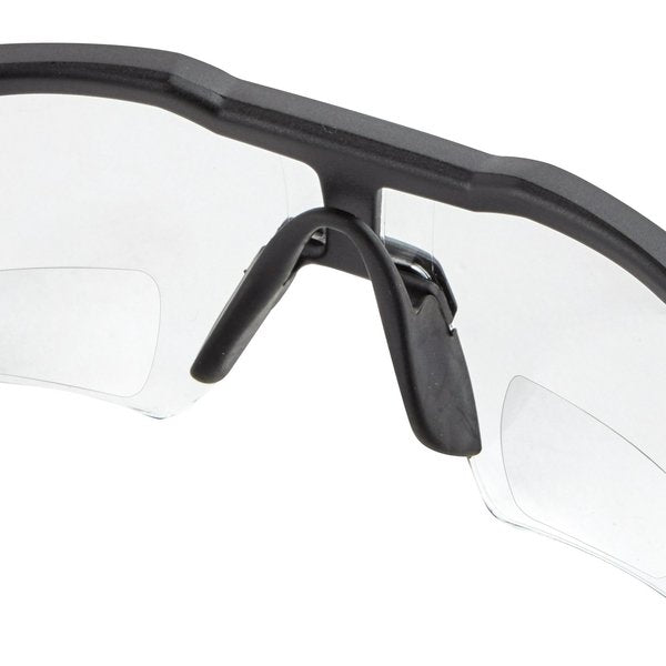 Safety Glasses - +3.00 Magnified Clear Anti-Scratch Lenses (Polybag), Clear Polycarbonate Lens