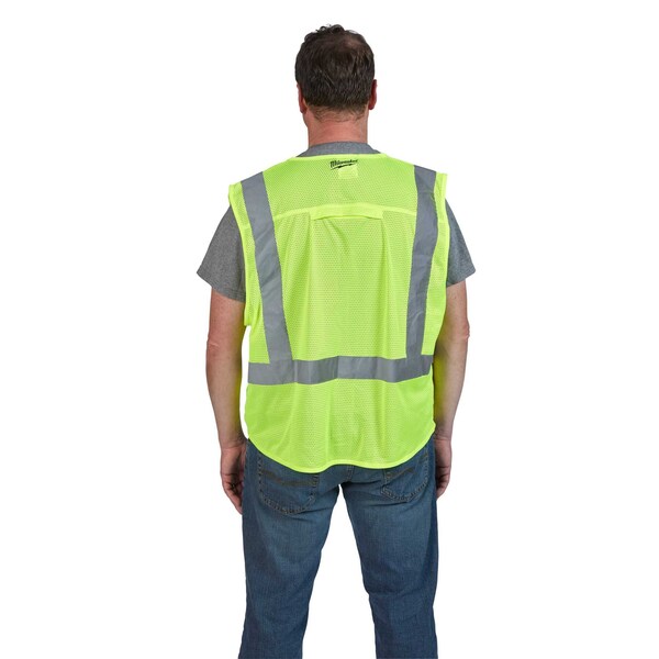 Class 2 High Visibility Yellow Safety Vest - 2XL/3XL