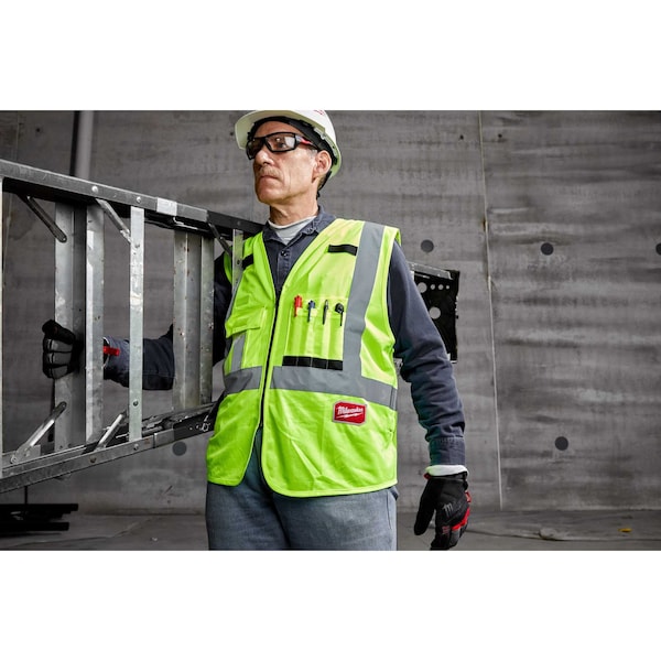 Class 2 High Visibility Yellow Safety Vest - S/M