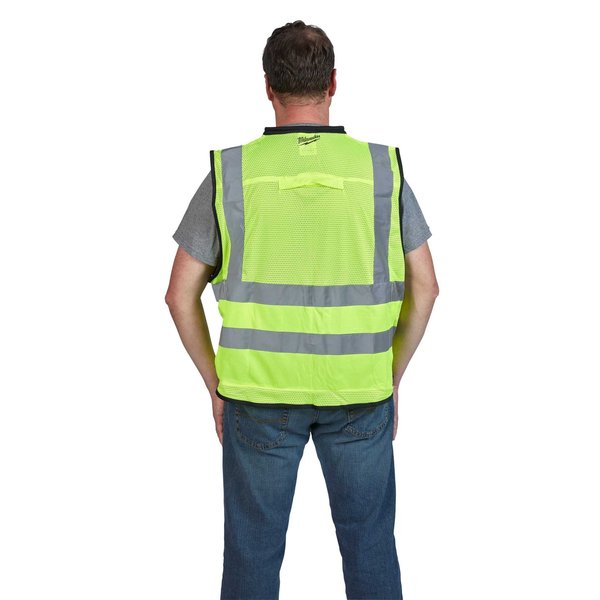 Class 2 High Visibility Yellow Performance Safety Vest - 2XL/3XL