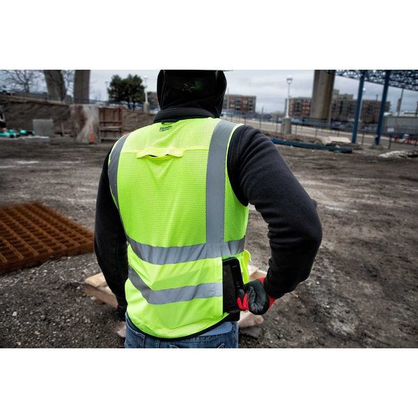 Class 2 High Visibility Yellow Performance Safety Vest - 2XL/3XL