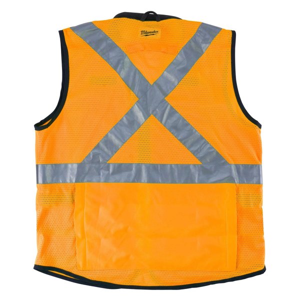 Class 2 High Visibility Orange Performance Safety Vest - S/M (CSA)