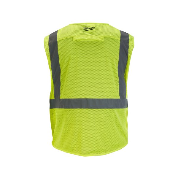 Class 2 High Visibility Yellow Mesh Safety Vest - 4X-Large/5X-Large