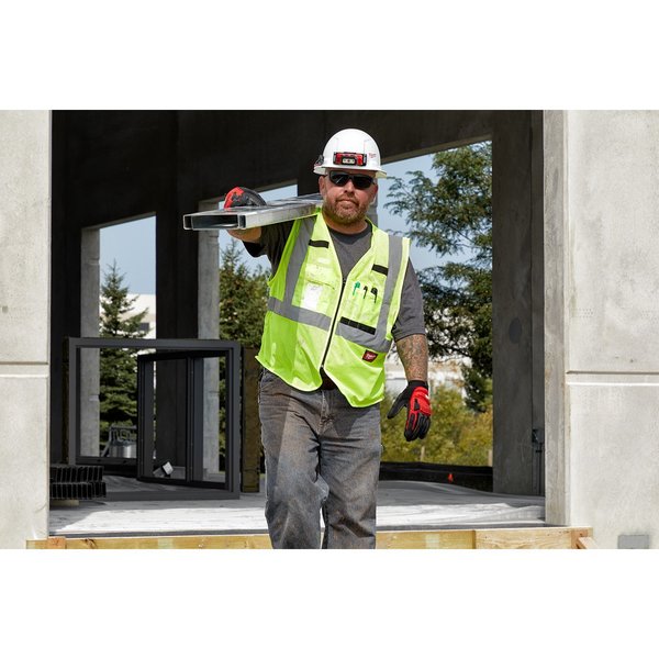 Class 2 High Visibility Yellow Mesh Safety Vest - 4X-Large/5X-Large