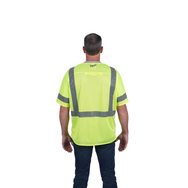 Class 3 High Visibility Yellow Safety Vest - 4X-Large/5X-Large