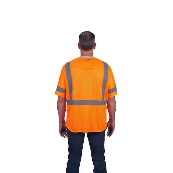 Class 3 High Visibility Orange Safety Vest - 4XL/5XL