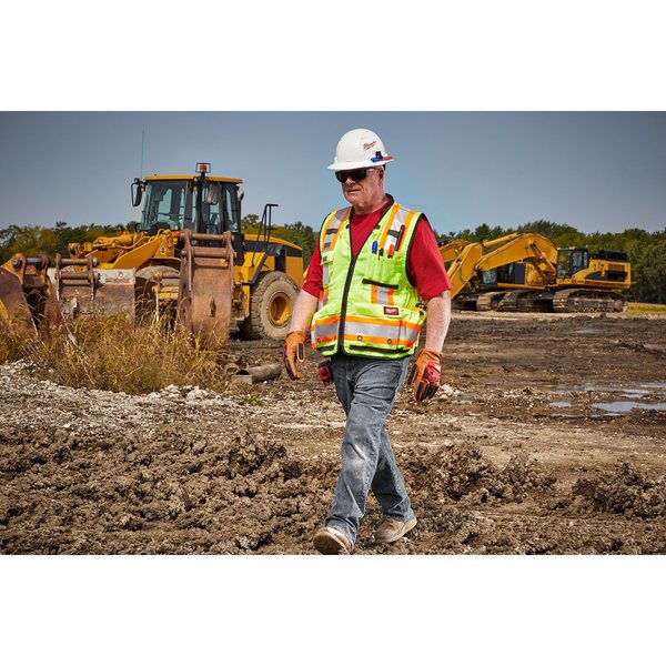 Class 2 Surveyor's High Visibility Yellow Safety Vest - Small/Medium