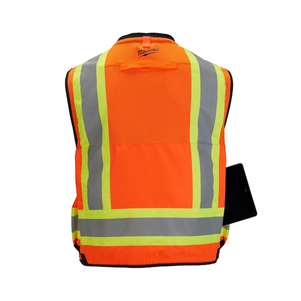 Class 2 Surveyor's High Visibility Yellow Safety Vest - Large/X-Large