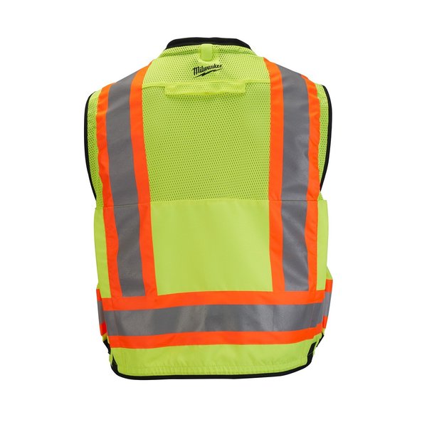 Class 2 Surveyor's High Visibility Orange Safety Vest - 4X-Large/5X-Large