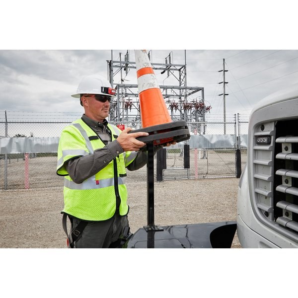 Arc-Rated/Flame-Resistant Cat 1 Class 3 High Visibility Yellow Mesh Safety Vest - 4X-Large/5X-Large