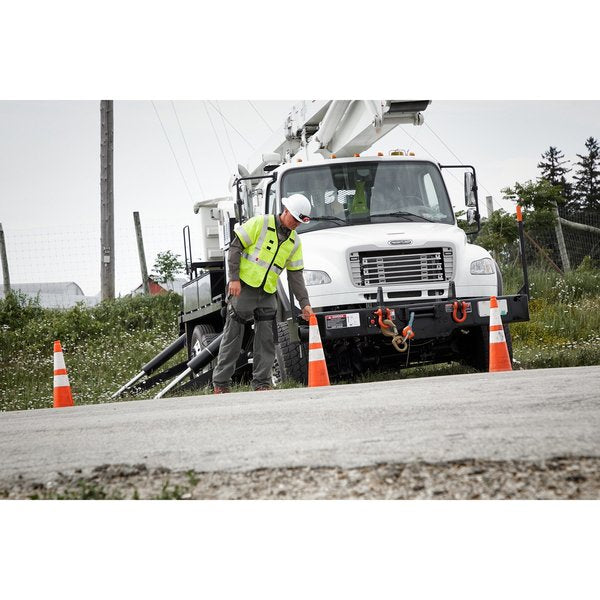Arc-Rated/Flame-Resistant Cat 1 Class 3 High Visibility Yellow Safety Vest - 2X-Large/3X-Large