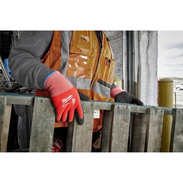 Level 2 Cut Resistant Latex Dipped Winter Insulated Gloves - 2X-Large