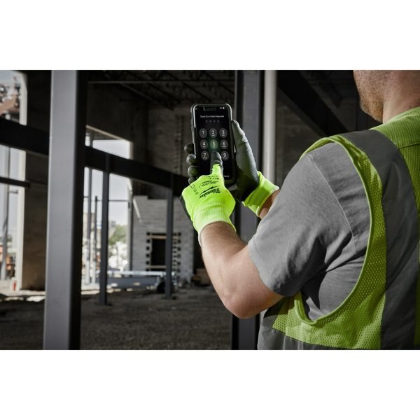 Level 1 Cut Resistant High Visibility Polyurethane Dipped Gloves - Small (12 pair)