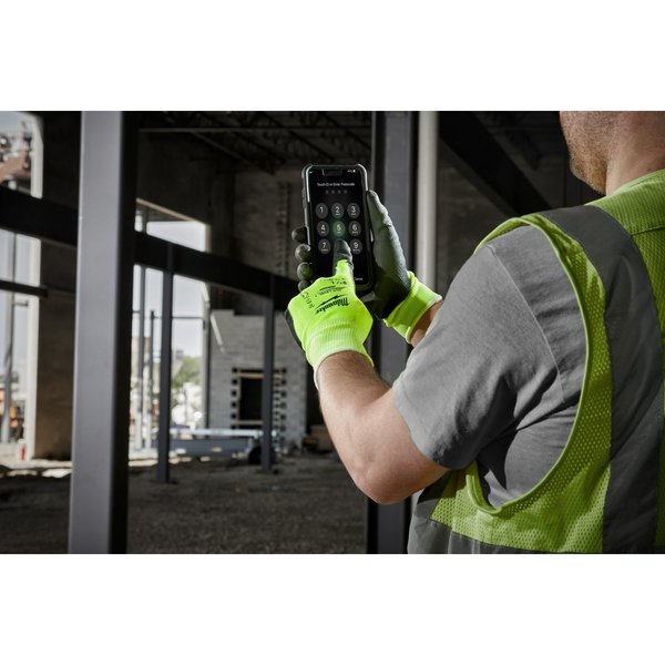 Level 1 Cut Resistant High Visibility Polyurethane Dipped Gloves - Medium (12 pair)