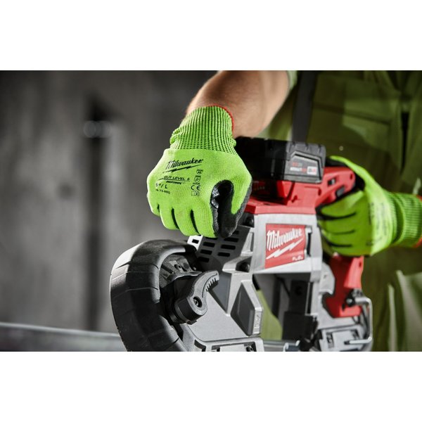 Level 5 Cut Resistant High Visibility Polyurethane Dipped Gloves - Small (12 pair)