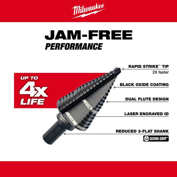#9 Step Drill Bit, 7/8