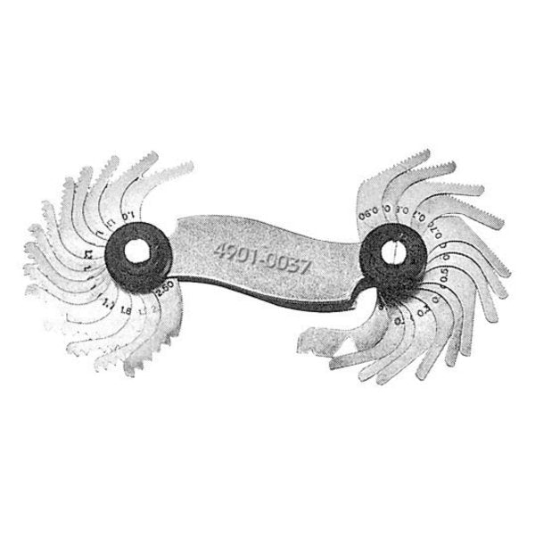 51 Piece 4-84TPI 60 Degree Screw Pitch Gage