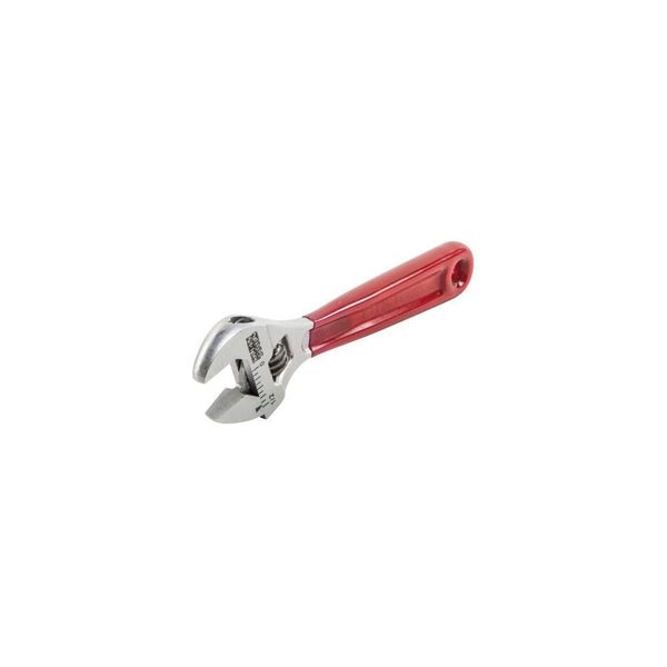 Adjustable Wrench, Plastic Dipped, 4-Inch
