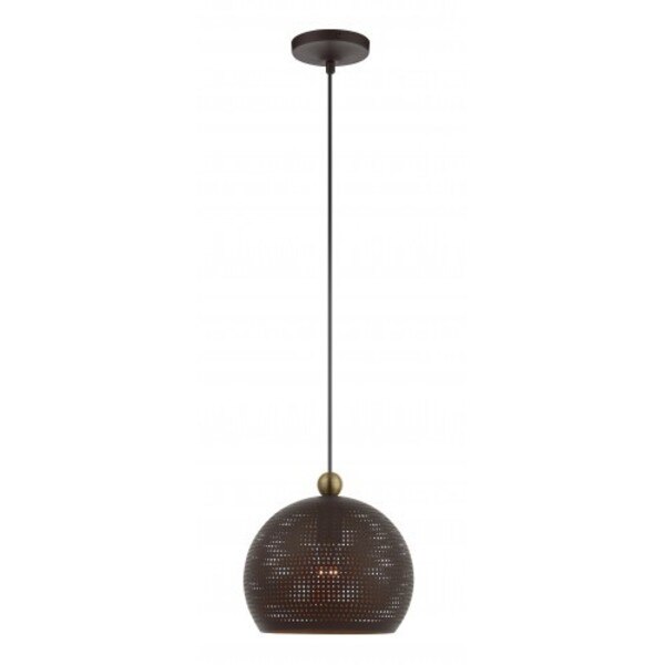 Bronze with Antique Brass Accents Pendan