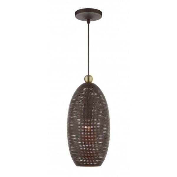 Bronze with Antique Brass Accents Pendan