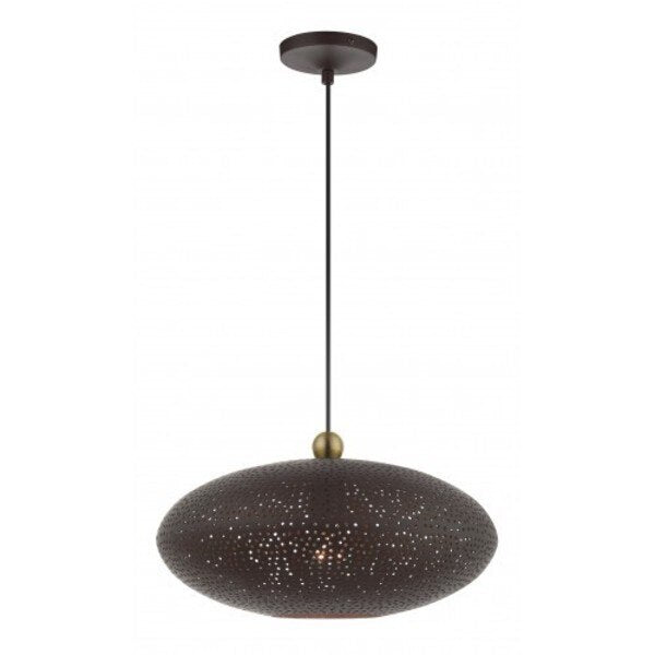 Bronze with Antique Brass Accents Pendan