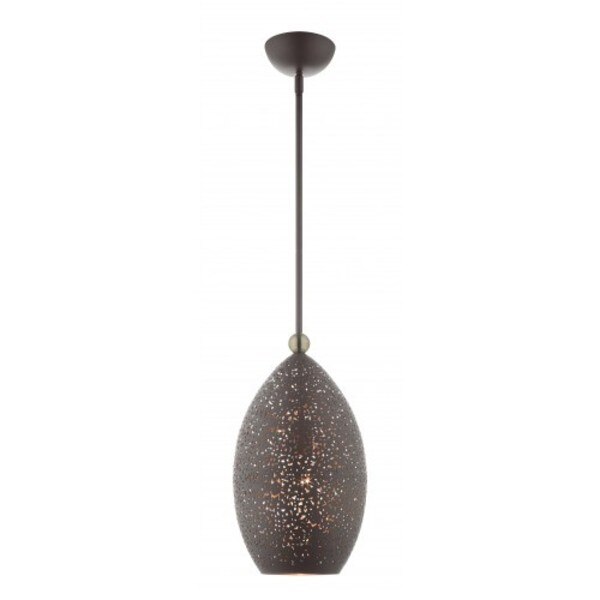 Bronze with Antique Brass Accents Pendan
