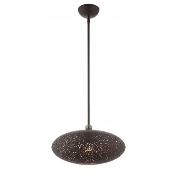 Bronze with Antique Brass Accents Pendan