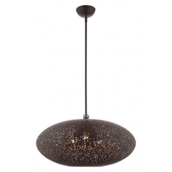 Bronze with Antique Brass Accents Pendan