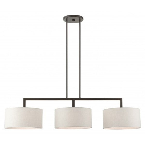 English BronzeLinear Chandelier, 3 Light