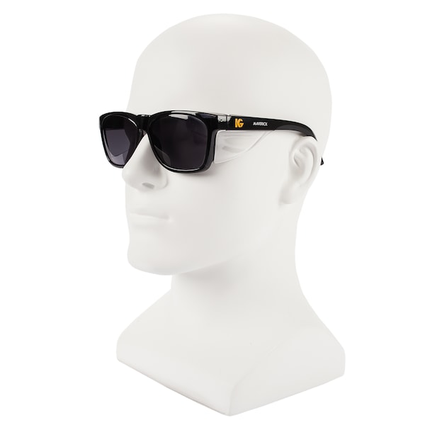 Safety Glasses, Traditional Smoke Polycarbonate Lens, Anti-Fog