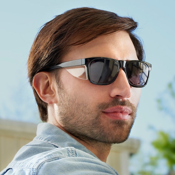 Safety Glasses, Traditional Smoke Polycarbonate Lens, Anti-Fog
