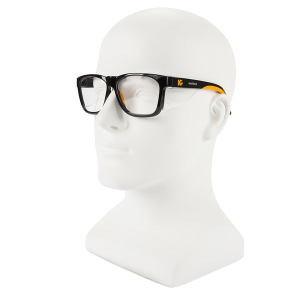 Safety Glasses, Traditional Clear Polycarbonate Lens, Anti-Reflective