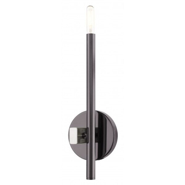 Black Chrome ADA Single Sconce, 1 Light