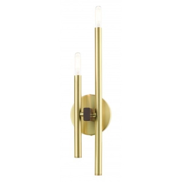 Satin BrassADA Double Sconce, 2 Light