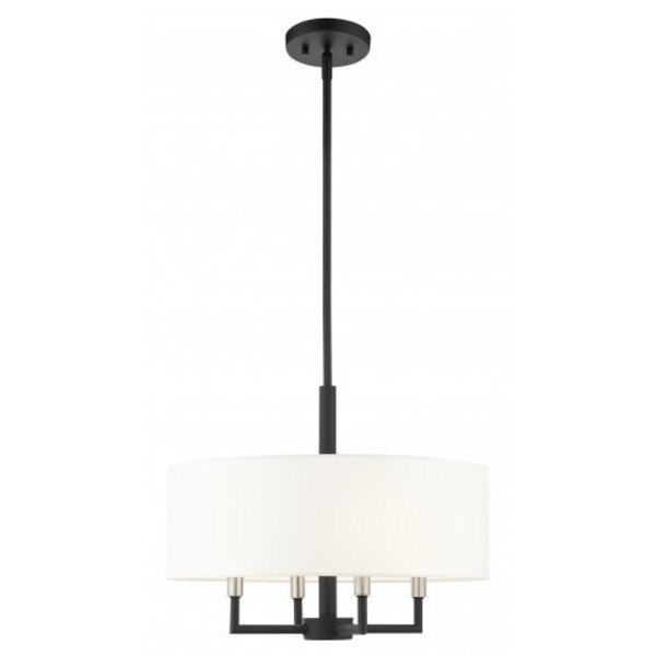 Black Pendant Chandelier, 4 Light