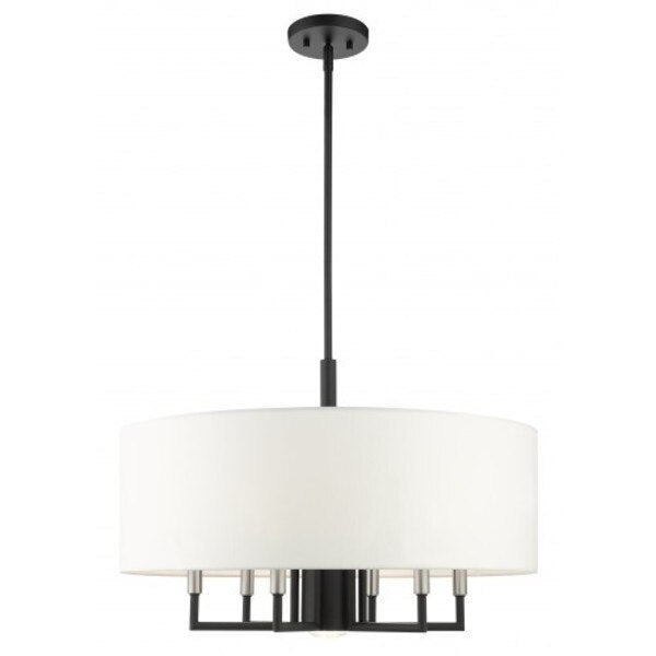 Black Pendant Chandelier, 7 Light