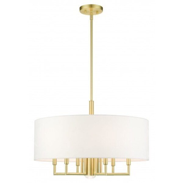 Satin BrassPendant Chandelier, 7 Light