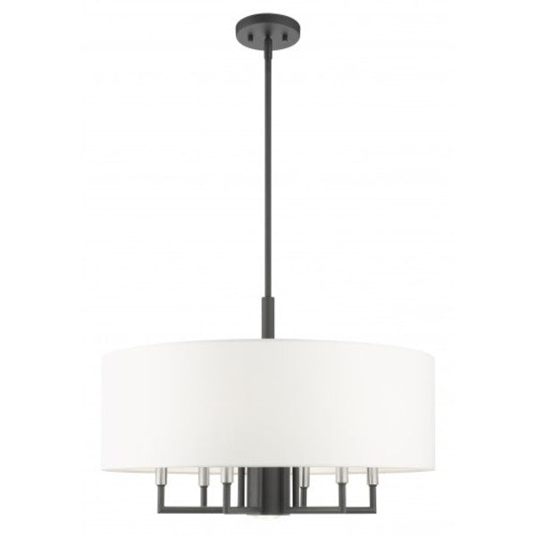 Scandinavian Gray Pendant Chandelier, 7 L