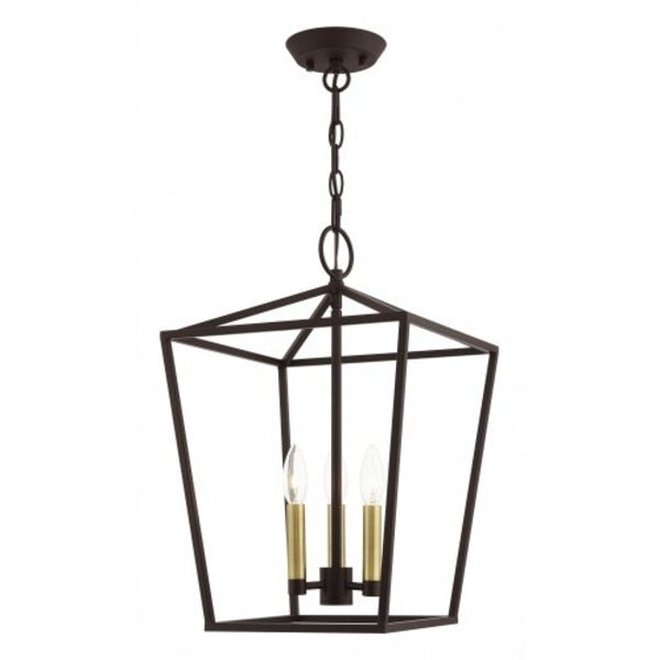 Bronze Convertible Semi Flush/Lantern, 3