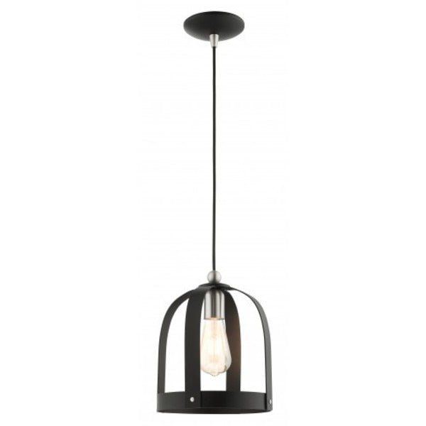 Textured Black Mini Pendant, 1 Light