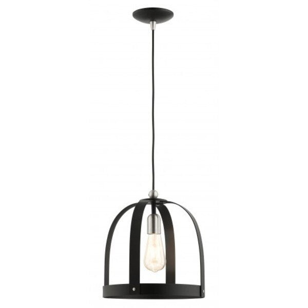 Textured BlackPendant, 1 Light