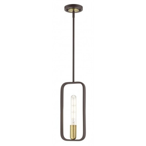 Bronze with Antique Brass Accents Pendan