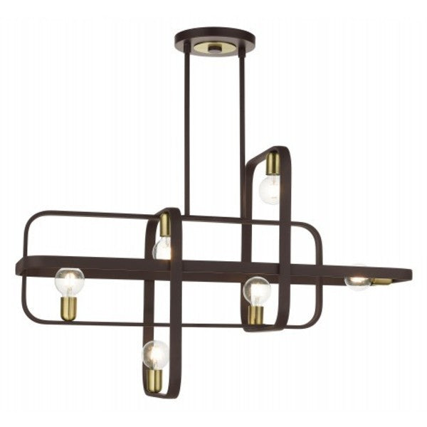 Bronze with Antique Brass Accents Linear