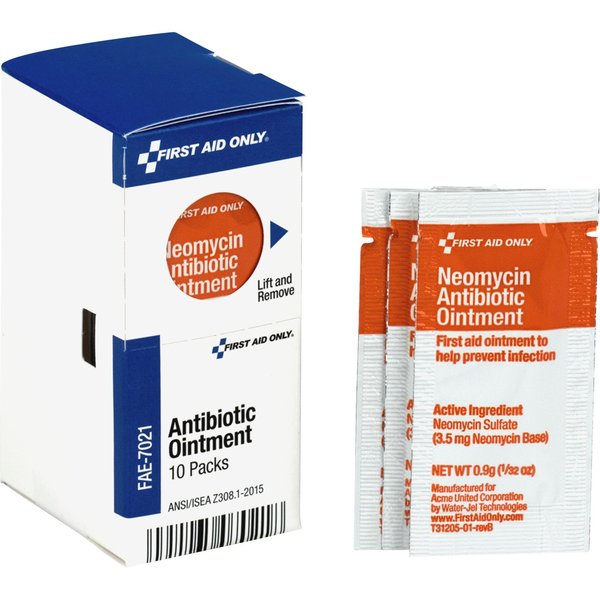 First Aid Kit Refill, Antibiotic Ointment, 10 Per Box