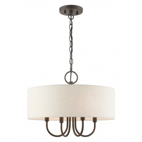 English BronzePendant Chandelier, 4 Light