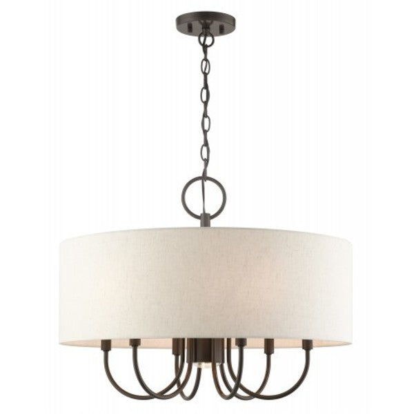 English BronzePendant Chandelier, 7 Light