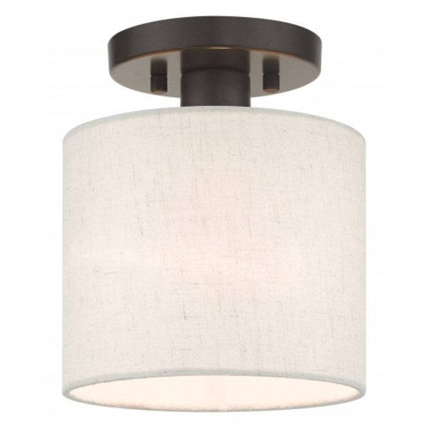 English BronzeSemi Flush, 1 Light