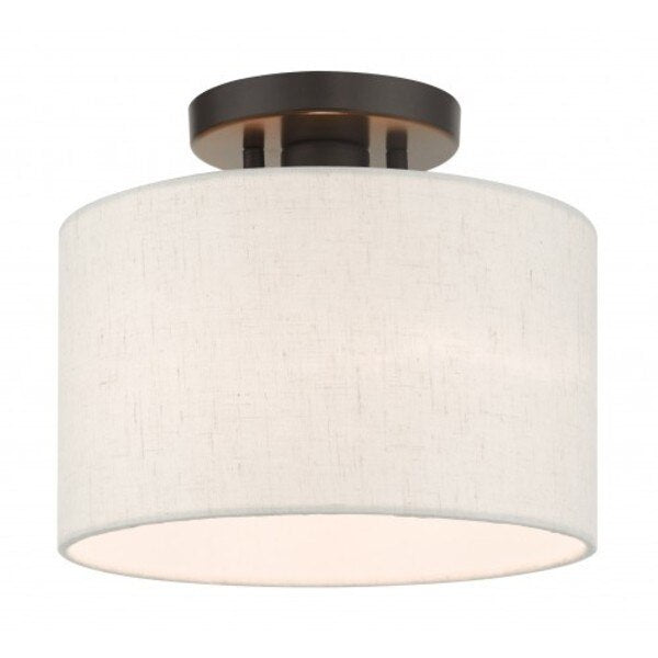 English BronzeSemi Flush, 1 Light