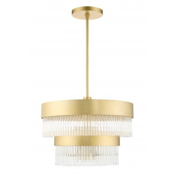 Soft Gold Chandelier, 5 Light